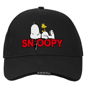 Snoopy sleep, Work & Activity LED Light Cap – Perfect for Night & Low Light Conditions (100% COTTON, ADULT, UNISEX)