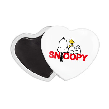 Snoopy sleep, Μαγνητάκι καρδιά (57x52mm)