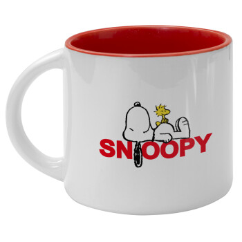 Snoopy sleep, Κούπα κεραμική 400ml Λευκή/Κόκκινη