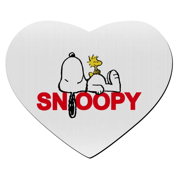 Snoopy sleep — Mousepad καρδιά 23x20cm