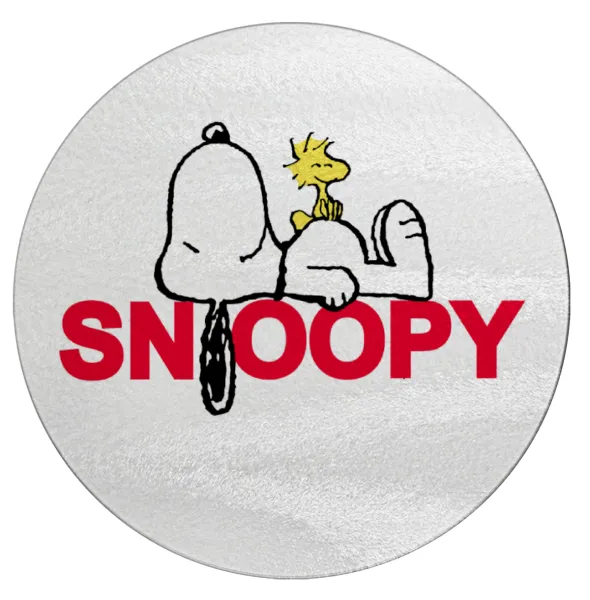 Snoopy sleep — Επιφάνεια κοπής γυάλινη στρογγυλή (30cm)