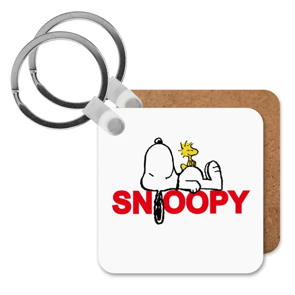 Snoopy sleep — Ξύλινο τετράγωνο
