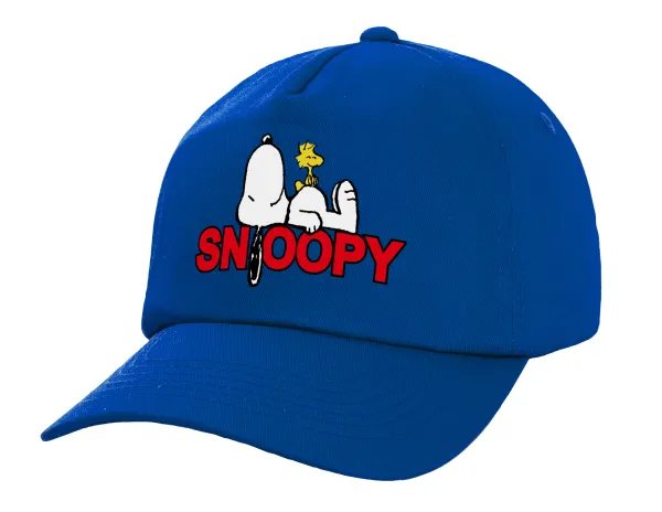 Snoopy sleep — Twill Καπέλο παιδικό ΜΠΛΕ (100% ΒΑΜΒΑΚΕΡΟ, ΠΑΙΔΙΚΟ, UNISEX)