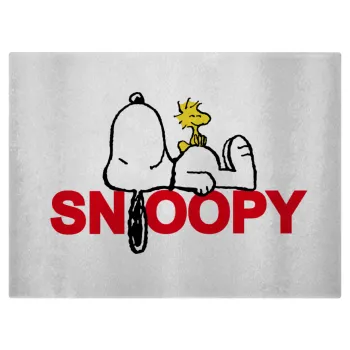 Snoopy sleep, Επιφάνεια κοπής γυάλινη (38x28cm)