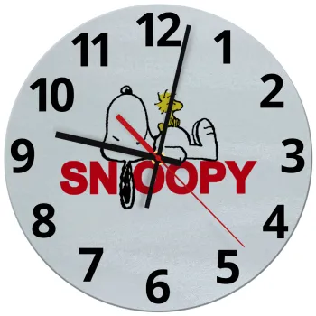 Snoopy sleep, Ρολόι τοίχου γυάλινο (30cm)