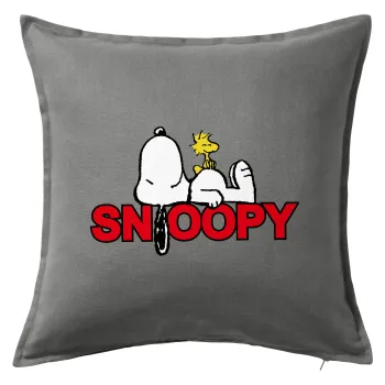 Snoopy sleep, Sofa cushion Grey 50x50cm includes filling