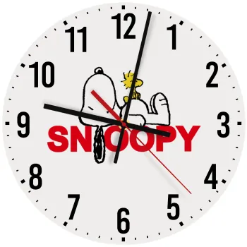 Snoopy sleep, Ρολόι τοίχου ξύλινο (30cm)