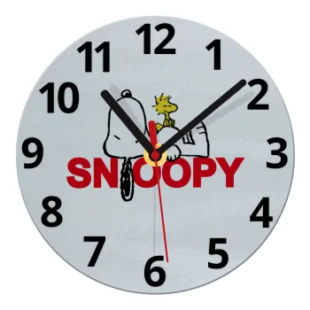 Snoopy sleep, Ρολόι τοίχου γυάλινο (20cm)