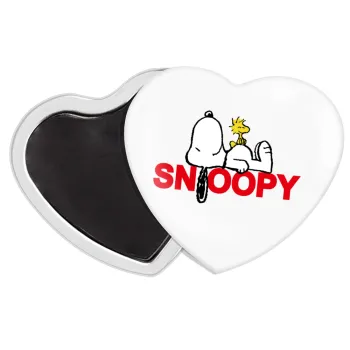 Snoopy sleep, Μαγνητάκι καρδιά (57x52mm)