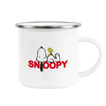 Snoopy sleep, Κούπα Μεταλλική εμαγιέ λευκη 360ml