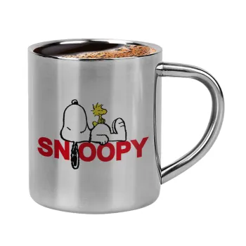 Snoopy sleep, Double-wall metal cup for espresso (220ml)
