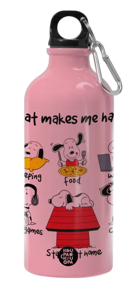 Snoopy what makes my happy — Παγούρι νερού 600ml