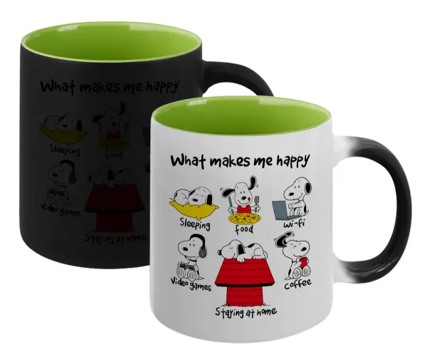 Snoopy what makes my happy — Μαγική εσωτερικό πράσινη