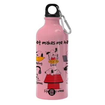 Snoopy what makes my happy, Παγούρι νερού 600ml