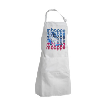 Kylian Mbappé, Adult Chef Apron (with sliders and 2 pockets)
