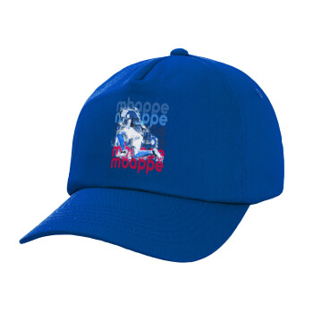 Kylian Mbappé, Twill Children's Cap, ROYAL BLUE (100% COTTON, CHILDREN, UNISEX)