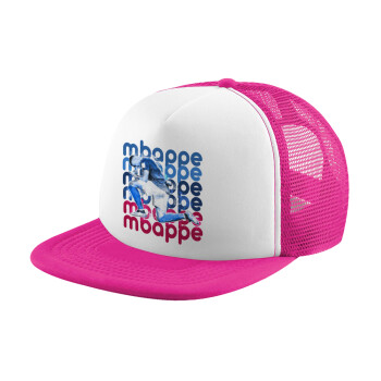 Κιλιάν Μπαπέ, Καπέλο Soft Trucker με Δίχτυ Pink/White 