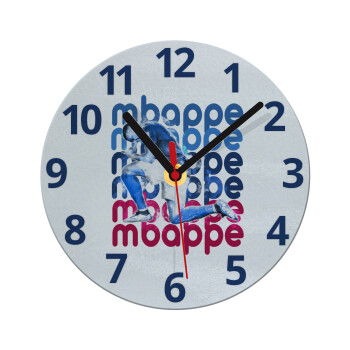 Kylian Mbappé, Ρολόι τοίχου γυάλινο (20cm)