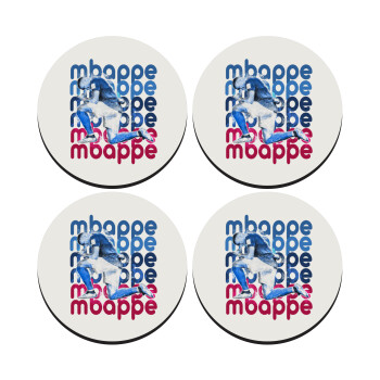 Κιλιάν Μπαπέ, ΣΕΤ 4 Σουβέρ ξύλινα στρογγυλά (9cm)