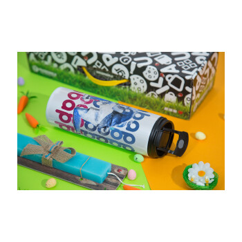 Κιλιάν Μπαπέ, Πασχαλινή Λαμπάδα με Travel Tumbler θερμό με διπλό καπάκι (600ml, BPA free) & κερί αρωματικό πλακέ (30cm) (ΤΙΡΚΟΥΑΖ)