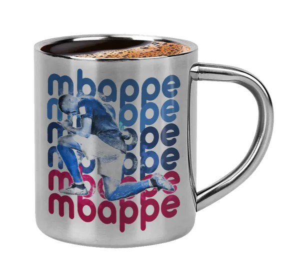Kylian Mbappé — Double-wall metal cup for espresso (220ml)