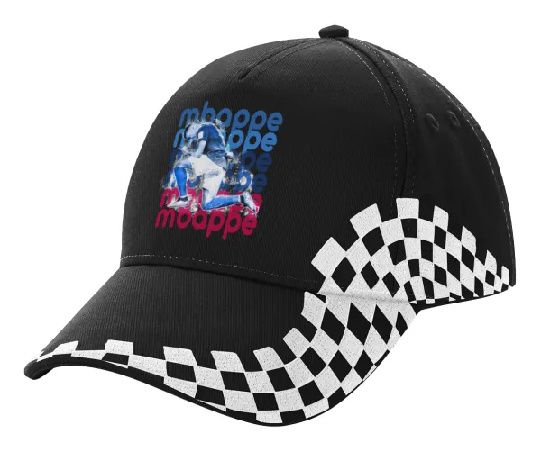 Κιλιάν Μπαπέ — Καπέλο Ενηλίκων Ultimate ΜΑΥΡΟ RACING, (100% ΒΑΜΒΑΚΕΡΟ DRILL, ΕΝΗΛΙΚΩΝ, UNISEX, ONE SIZE)