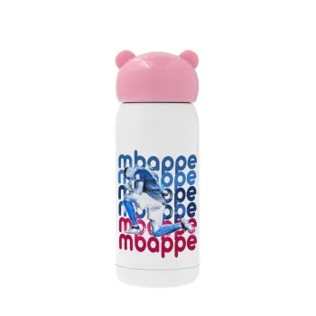Kylian Mbappé, Pink stainless steel thermal flask, 320ml