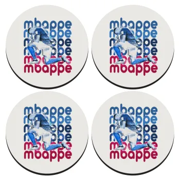 Κιλιάν Μπαπέ, ΣΕΤ 4 Σουβέρ ξύλινα στρογγυλά (9cm)