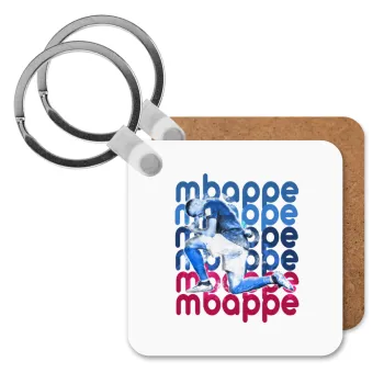 Kylian Mbappé, Μπρελόκ Ξύλινο τετράγωνο MDF