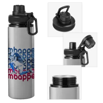 Kylian Mbappé, Metallic water bottle with safety cap, 850ml aluminum