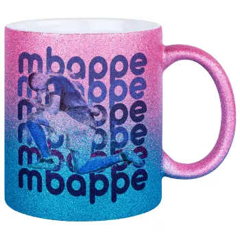 Kylian Mbappé, Κούπα Χρυσή/Μπλε Glitter, κεραμική, 330ml