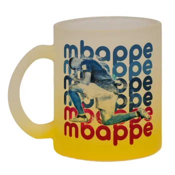 Κιλιάν Μπαπέ, Κούπα γυάλινη δίχρωμη με βάση το κίτρινο ματ, 330ml