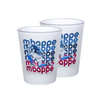 Kylian Mbappé, Σφηνοπότηρα γυάλινα 45ml του πάγου (2 τεμάχια)