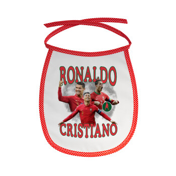 Cristiano Ronaldo, Σαλιάρα μωρού αλέκιαστη με κορδόνι Κόκκινη