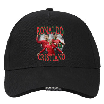 Cristiano Ronaldo, Work & Activity LED Light Cap – Perfect for Night & Low Light Conditions (100% COTTON, ADULT, UNISEX)