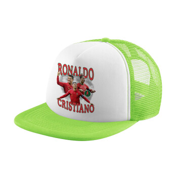 Κριστιάνο Ρονάλντο, Καπέλο Soft Trucker με Δίχτυ Πράσινο/Λευκό
