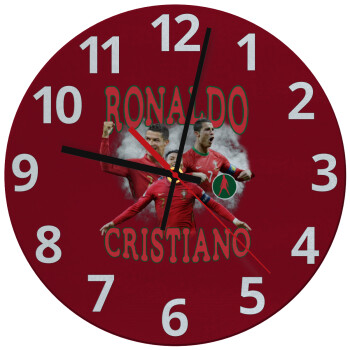 Cristiano Ronaldo, Ρολόι τοίχου γυάλινο (30cm)