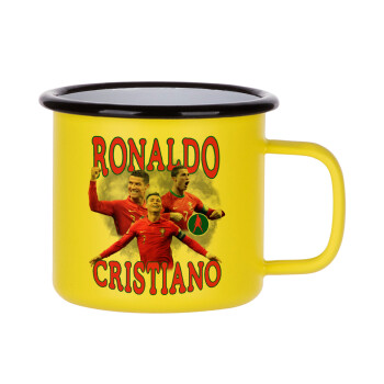 Cristiano Ronaldo, Metallic enamel MATT Yellow cup 360ml