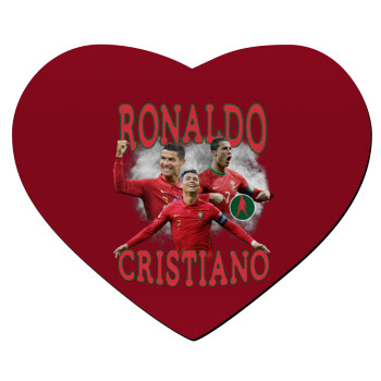 Cristiano Ronaldo, Mousepad heart 23x20cm
