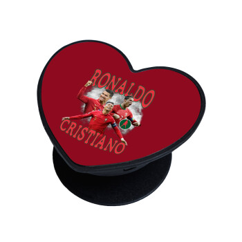 Cristiano Ronaldo, Phone Holders Stand  καρδιά Μαύρο Βάση Στήριξης Κινητού στο Χέρι