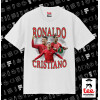 WHITE classic T-shirt, double-stitched, no side seams, 100% cotton. Vegan & OEKO-TEX certified.