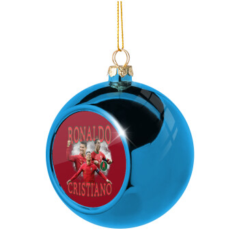 Κριστιάνο Ρονάλντο, Χριστουγεννιάτικη μπάλα δένδρου Μπλε 8cm
