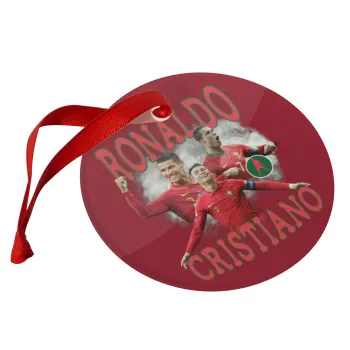 Cristiano Ronaldo, Christmas ornament glass 9cm