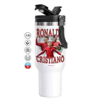 Κριστιάνο Ρονάλντο, Mega Tumbler με καπάκι, διπλού τοιχώματος (θερμό) 1,2L
