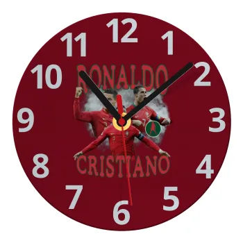 Cristiano Ronaldo, Ρολόι τοίχου γυάλινο (20cm)
