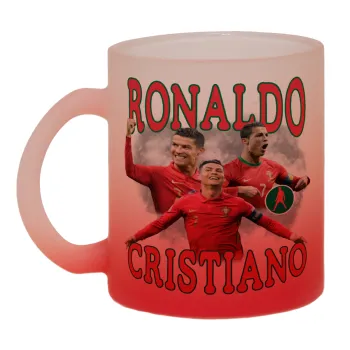Κριστιάνο Ρονάλντο, Κούπα γυάλινη δίχρωμη με βάση το κόκκινο ματ, 330ml