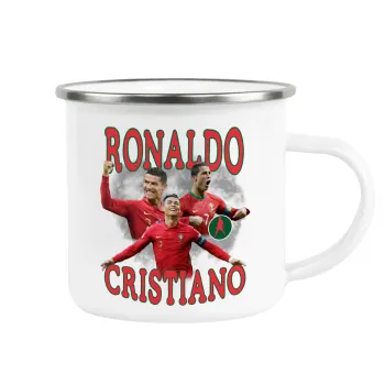 Cristiano Ronaldo, Metallic enamel cup white 360ml