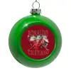 Green Christmas tree ornament bauble 8cm