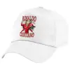 Children's Baseball Cap, 100% Cotton Twill, White (COTTON, CHILDREN'S, UNISEX, ONE SIZE)