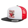 Καπέλο Ενηλίκων Foam Flat Snapback με Δίχτυ Μαύρο-Λευκό-Κόκκινο (POLYESTER, ΕΝΗΛΙΚΩΝ, UNISEX, ONE SIZE)